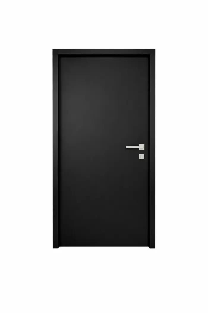 folha de porta preta lisa sarrafeada