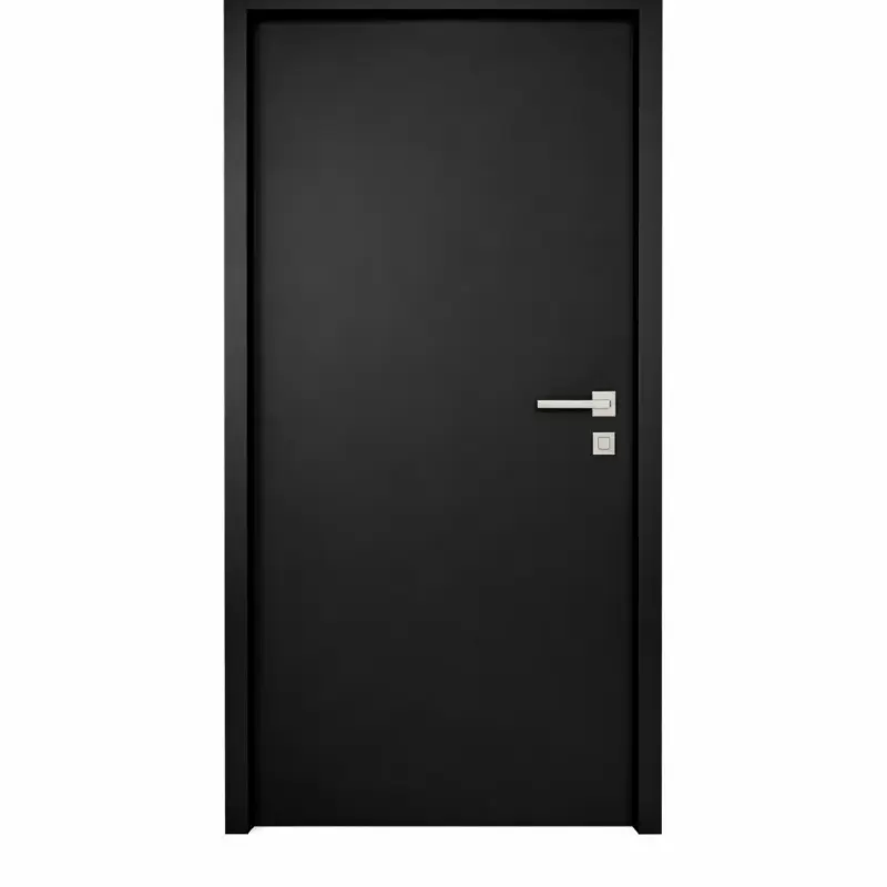 folha de porta preta lisa sarrafeada