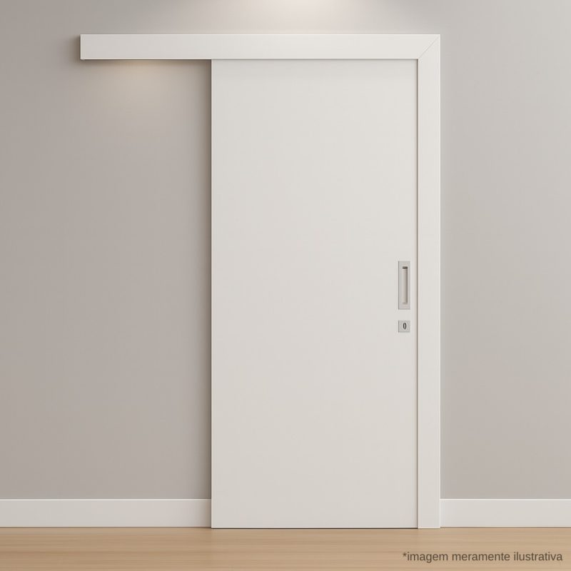 kit porta correr branco